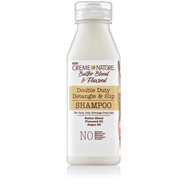 Creme of Nature, Detangling Shampoo, Butter Blend, Argan Oil, Flaxseed Oil, Moisturizing Formula, 12oz