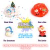 Toysbutty Christmas Slime Kit,2 Pack Scented Cloud & Clear Slime for Kids,Slime Kits with Santa Claus Charm, Soft Stretchy Advent Calendar 2024,Slime Party Favors for Girls,Holiday, Classroom Gifts