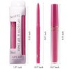evpct 2Pcs Rose Red Matte Lip Liner and Lipstick Lip Gloss Makeup Set Kit for Women, Red Matte Lipstick Kit with Lip Liner, Lip Stains Long Lasting Waterproof 24 Hour Lipstick and Lip Liners Pencils