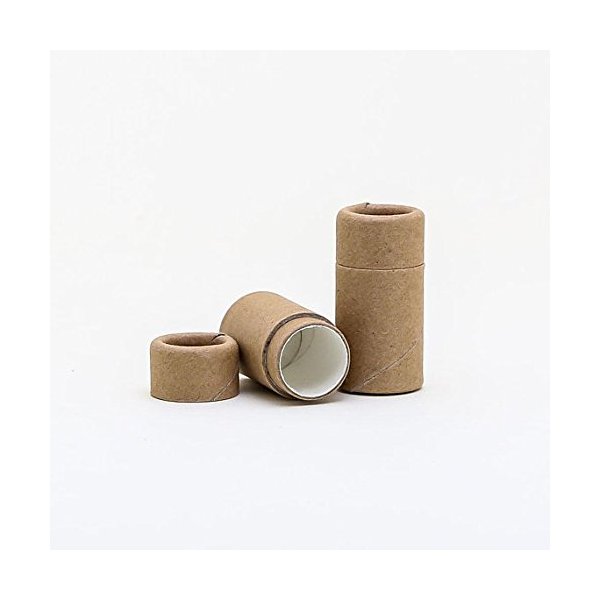 1/5 OZ Kraft Paperboard Lip Balm/Salve/Cosmetic/Lotion Tubes (100)