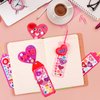 Valentine's Day Gifts for Kids - 401 PCS Valentine's Day Cards Craft Kit DIY Bookmarks Set, Valentine Craft Kits with Assorted Hearts Stickers Valentines Favors for Kids Classroom Gifts Exchange