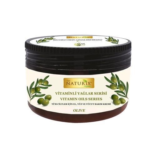 Hand Face and Body Cream with E - B5 Vitamin Olive Oil | Nourishing Care Normal to Dry Skin Lotion | Intensive Moisturizer Cream