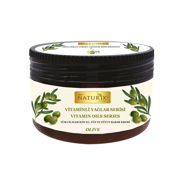 Hand Face and Body Cream with E - B5 Vitamin Olive Oil | Nourishing Care Normal to Dry Skin Lotion | Intensive Moisturizer Cream