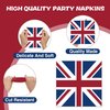 40Pcs British Party Napkins British National Day Theme Party Paper Napkins Disposable Party Napkins Set England Flag Paper Luncheon Napkins British Theme Party Supplies