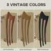 CHOISBEING Wooden French Hair Fork Handmade 3-Prong Hair Stick for Women Ebony Hair Chopsticks for Buns Chignon Hair Pins Accessory (3-Rosewood)