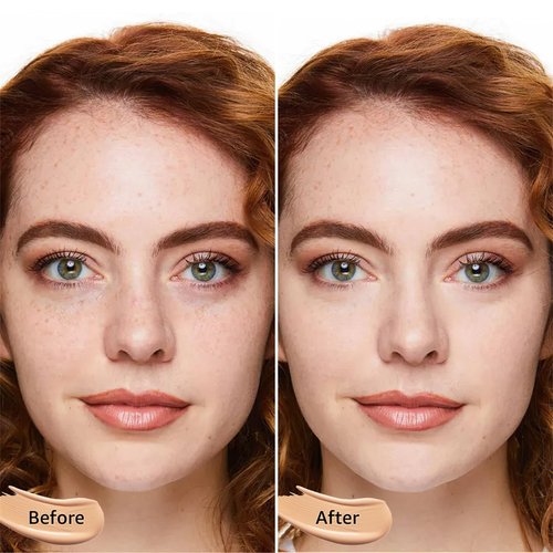 OETUIOW Mushroom Head Air Cushion CC Cream BB Cream Makeup Foundation Moisturizing Concealer Long Lasting Full Coverage Waterproof Foundation Makeup Even Skin Tone Makeup Base Primer (Nude)