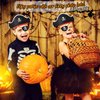 Legigo 36 Pcs Funny Pirate Party Set- Pirate Kids' Party Cosplay Supplies Include 12 Felt Pirate Hats, 12 Pirate Eye Patches, 12 Inflatable Swords for Caribbean Fancy Dress Cosplay Party Stage Prop