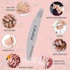 Morary Nail File 100/180 Grit Nail Files for Natural Nails Acrylic Nails Double Sided Emery Board Fingernail Files Limas para Acrilico 12 Pack