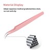 Eyelash Extension Tweezers FADLASH Volume Lash Tweezers Precision Curved Tip Lash Extension Tweezers Isolation & Volume Techniques Professional Application Tools