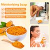 HOYEHOLA Kojic Acid Turmeric Soap Bar - Dark Spot Remover for Face Even Skin Tone, Moisturizing & Nourishing Natural Ingredients 2Pack