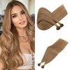 Rich Choices I Tip Hair Extensions Human Hair,100 Strands 0.5g/Strands,100% Real Remy Human Hair Extension Pre Bonded Keratin Stick In Hair Extensions Hair Piece For Women 16 Inch #12 Golden Brown