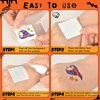 U-Goforst 200 PCS Halloween Tattoos for Kids, Glow in The Dark Halloween Party Favors, Halloween Temporary Tattoos Goodie Goody, Halloween Treats Bag Stuffers Gift Bulk
