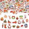 Qumenan 360Pcs Christmas Foam Sticker Self-Adhesive Bulk Assorted Christmas Stickers Santa Reindeer Snowman Stickers for Arts Crafts Laptops Party Favors Decoration Home DIY Supplies
