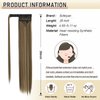 Sofeiyan Long Straight Ponytail Extension 26 inch Wrap Around Ponytail Synthetic Hair Extensions Clip in Ponytail Hairpiece for Women, Ash Brown Highlighted Bleach Blonde