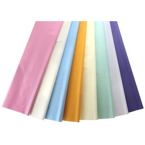 Hygloss Pastel pk Tissue Paper, 20 x 30-Inch, 1 Pack (24 Sheets) Non-Bleeding, 8 Assorted Colors