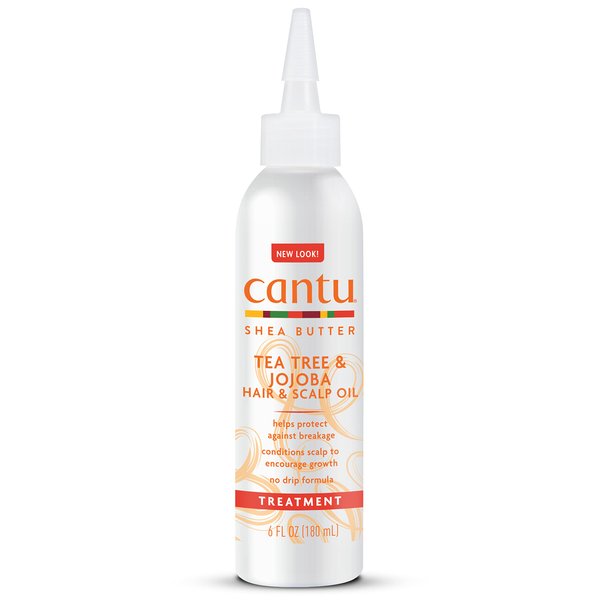 Cantu Hair & Scalp Oil with Shea Butter, Jojoba & Tea Tree, 6 fl oz (Packaging May Vary)