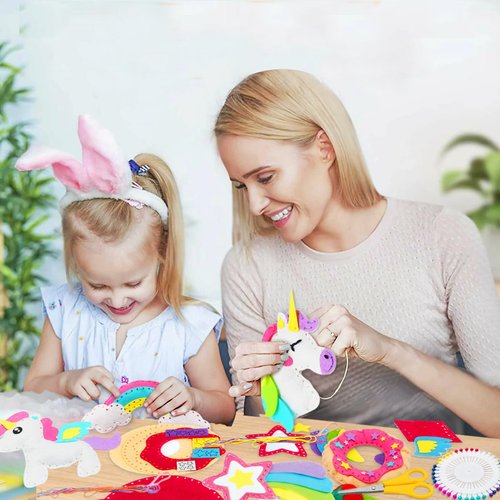 dooipoo Sewing Kit for Kids Age 5+, My First Sewing Kit for Kids, Fun and Educational Craft Set for Boys and Girls, DIY Crafting and Sewing Set, Learn to Sew Kit for Beginners