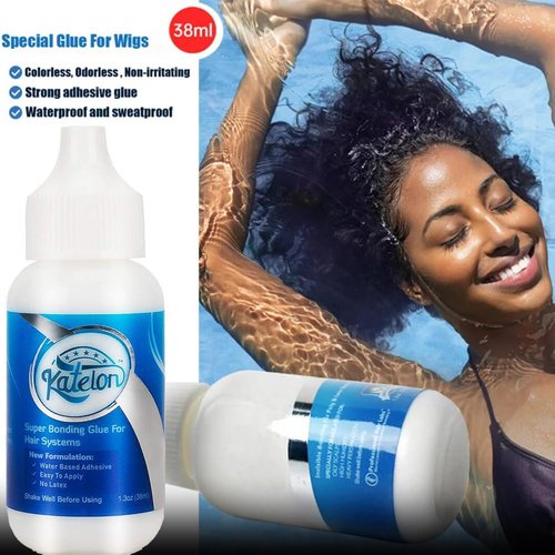 Wig Glue for Front Lace Wig-1.3oz - Invisible Bonding Glue : Firm Hold for Secure and Natural-Looking Poly and Lace Hairpiece, Wigs, Lace Front Glue Latex Free and Waterproof