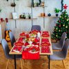 XJLANTTE Christmas Party Decorations - Including Merry Christmas Paper Plates, Snowman Napkins, Forks Christmas Dinnerware Set for Xmas Winter Holiday Christmas Party Supplies, Serves 20 Guests