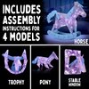 Thames & Kosmos Creatto Twilight Rocking Horse & The Giddyup Gang Light-Up 3D Puzzle Kit, Includes Creatto Puzzle Pieces to Make Your Own Illuminated Craft Creations, DIY Activity & LED Lights