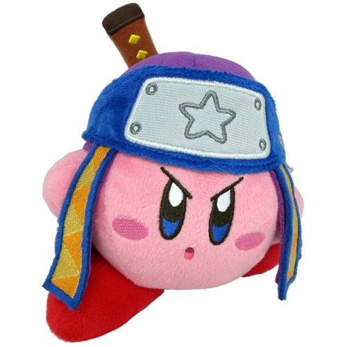 Little Buddy Kirby's Adventure All Star Collection Kirby Ninja Stuffed Plush, 5", Multi-Colored (1628)