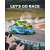 RACENT RC Drift Car, High Speed Remote Control Car, 4WD RC Cars with LED Light, Racing and Drifting Wheels, 2 Batteries, Toy for Boys, Girls, Kids (Blue)