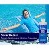 Rx Clear Solar Retain | Liquid Pool Cover | Easy Method to Reduce Water, Heat & Chemical Loss in Swimming Pools | Traditional Solar Cover Alternative | 1 Quart Bottles | Single Pack