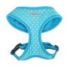 Puppia Dotty Dog Harness Over-The-Head No Pull No Choke Walking Training Adjustable for Small & Medium Dog, Medium, Sky Blue