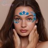 Coridy Face Gems Adhesive Glitter Jewel Tattoo Sticker Halloween Gems Rave Party Body Makeup for women (D-blue)