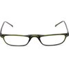 The Posh Reader Reading Glasses, Spring Hinge Metal Rectangle Frame for Men and Women + 2.00 Green
