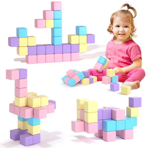 Magnetic Blocks for Toddlers Ages 3-5 Macaron 1.21 Inches Magnetic Building Blocks for Kids Ages 4-8 Gifts Montessori Magnet Cubes Sensory Toys for 3+ 4 5 6 7 Year Old Girls Boys Birthday Christmas