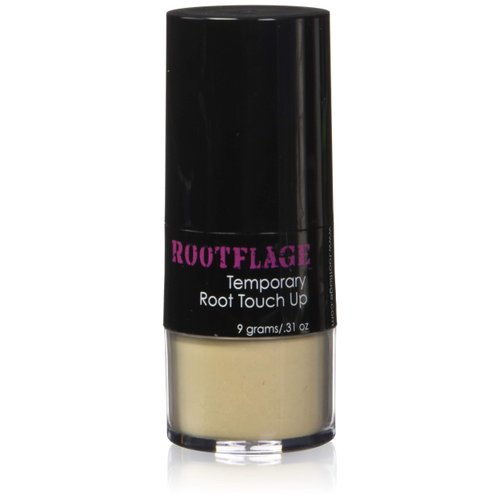 Rootflage Instant Blonde Root Touch Up Hair Powder - Temporary Color, Thinning Hair Concealer with Applicator Brush, .31 oz (03 COOL BLONDE)
