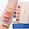 Mellow Cosmetics Sinopia Eyeshadow Palette Makeup (12 Colors) with Matte, Shimmer, Metallic, Warm & Nude Shades - Highly Pigmented & Easily Blendable Colorful Eye Shadow Pallet Vegan & Cruelty Free