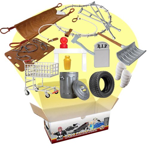 Street Fight Match Accessory Set for Wrestling Action Figures