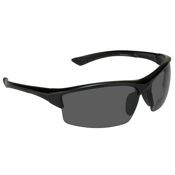 proSPORT Polarized Bifocal Sunglasses Readers Fishing Sport Golf Tennis Cycling Motorcycle Running Driving Gray Lens Men Women +1.50 +1.00 +1.25 +1.50 +1.75 +2.00 +2.25 +2.50 +2.75 +3.00 +3.50 +4.00