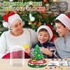 Bestbase Christmas Tree Gifts Building Blocks Kit - 543 Pieces Tabletop Christmas Tree with Lights Building Toys Christmas Decor, Novel Toy Building Set Christmas Stocking Stuffers for Kids Adults