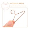 TOYANDONA Baby Clothes Kids Hangers Doll Garment Rack with Hangers Set Include Miniature Clothes Rack 10pcs Mini Metal Doll Clothes Hangers for Dress Outfit Gown Rose Gold Baby Clothes Kids Hangers