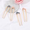 6 PACK Metal U Shape Hair Fork Sticks Updo Hair Bun Chignon Wedding Hair Pins Hair Styling Tool Bridal Hair Accessories for Women and Girls