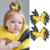 Bee Girls Hair Bows Cute Yellow Bows for Girls Spring Hair Accessories Yellow Hair Clips Hair Barrettes Bow Hair Clip for Girl for Hair Black Bow Clips Hair Decorations