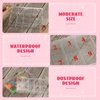 2 Pieces Nail Tip Box False Empty Nail Tips Organizer Storage Box with 10 Number Spaces Storage Case Container Nail Box Plastic Grid Box for Fingernail Crystal, Jewelry, Nail Accessories (Clear)
