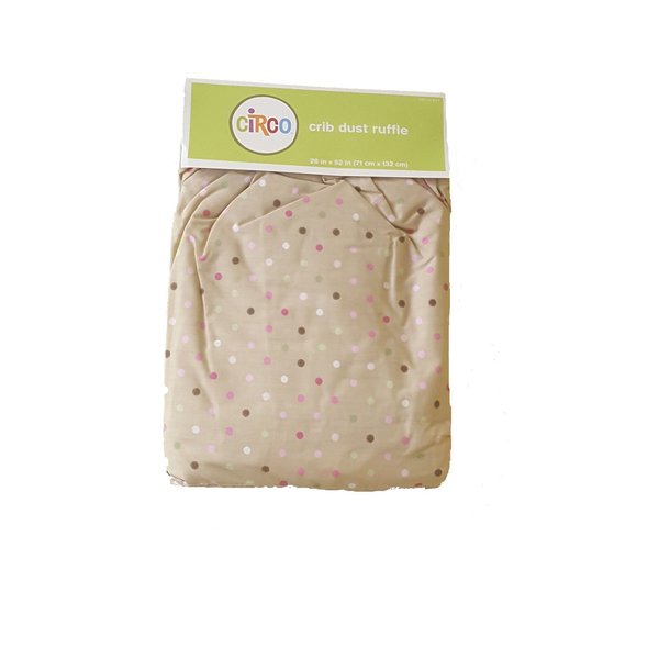 Circo Crib Dust Ruffle- Multi Dots