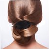 Luxshiny Hair Sticks 3pcs Leather Hair Barrette with Stick Ponytail Holder Pin Hair Tie Slide Oval Shape Hair Pins Hair Stick Clip Hair Accessories for Women Girls Hair Holder