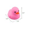 16PCS Pink Rubber Duck Kids Bath Duck Toys for Toddlers Boys Girls,Squeak and Float Rubber Ducks in Bulk Baby Shower Duck Decorations Party Favors (2.2’’)