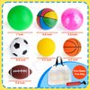 HOESDA Balls for Toddlers 1-3,Toddler Sports Ball Outdoor Toys,Set of 7 Kids Foam Ball Baby Ball Indoor Outdoor Toys-Playground Ball Basketball Football Volleyball Rugby Bounce Ball with Bag