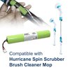 HQRP Battery Compatible with Hurricane Spin Scrubber Brush Cleaner Mop Spin-Scrubber Bathtub
