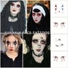 14 Sheets Halloween Face Eye Tattoos Eye Shadow Temporary Tattoo Stickers, Fake Eyeliner Eyeshadow Tattoos Halloween Makeup Kit for Women Girls Halloween Masquerade Party