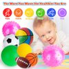 HOESDA Balls for Toddlers 1-3,Toddler Sports Ball Outdoor Toys,Set of 7 Kids Foam Ball Baby Ball Indoor Outdoor Toys-Playground Ball Basketball Football Volleyball Rugby Bounce Ball with Bag