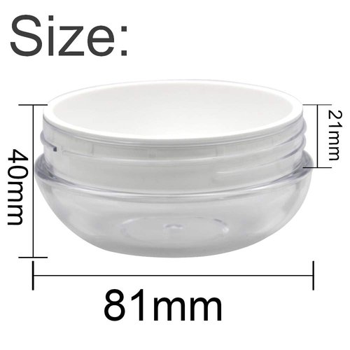 Face Powder Containers 60mL for Loose Foundation Powder or Body Powder Compatable with Joly Power Puff