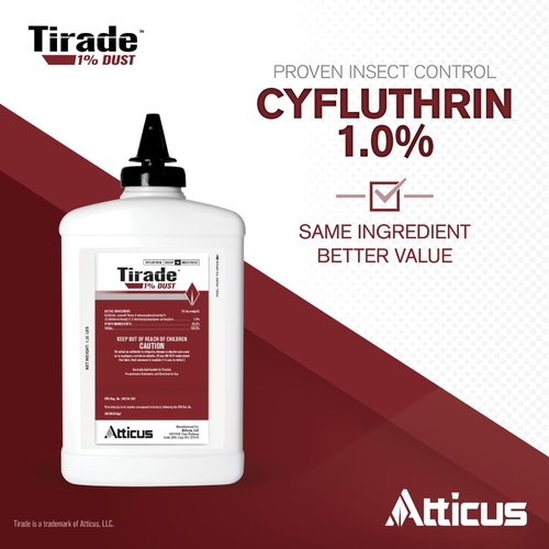 Atticus Tirade 1% Dust Insecticide (1.25 lb) - Ready-to-Use Insect Killer - Indoor and Outdoor Control of Ants, Bees, Wasps, Hornets, Cockroaches and Many Other pests