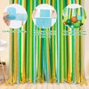 Dinosaur Birthday Party Decorations Supplies Happy Birthday Banner Crepe Paper Green Orange Blue Gold Dino Foil Balloons Garland Arch Kit for Jungle Safari Dinosaur Themed Baby Shower Party Boys Kids